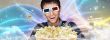 Portrait of young stylish modern man wearing 3d glasses watching