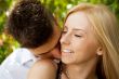 Closeup portrait of smiling young couple in love - Outdoors