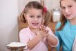 Children baking in the kitchen