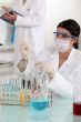 Two scientists in laboratory