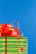 Green box with present