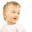 Happy little boy looking away