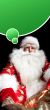 Santa sitting at the Christmas room and looki