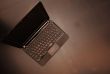 Closeup photo of a thin laptop