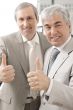 Portrait of two businessm