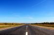 Summer landscape with road and sky