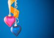 Two heart shaped toys