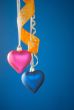 Two heart shaped toys