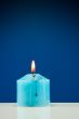 Close up of burning candle