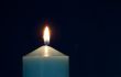 Close up of burning candle