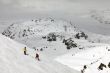 Skiers on top of the mountain