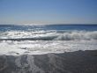 The Black Sea shoreline. The Abkhazia travel