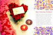 Two rings and a blank card with two candles