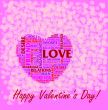 St. Valentine`s Day collage