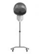 Stand salon hair steamer on wheels