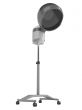 Stand salon hair steamer on wheels