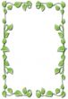frame of green leaves
