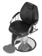 Black hairdressing salon chair