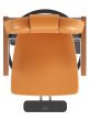 Orange hairdressing salon chair