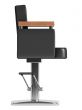 Black hairdressing salon chair