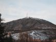 Mashuck mountain and winter landscape. Pyatigorsk panorama