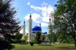 Landscape with Islam temple of the South Russia