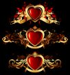 heart forms with ornate elements