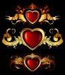 heart forms with ornate elements