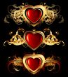 heart forms with ornate elements