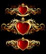 heart forms with ornate elements