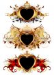 heart forms with ornate elements