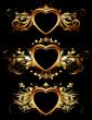 heart forms with ornate elements