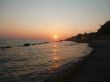 Golden sunset and Black sea. Russia summertime