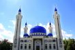 Landscape with Islam temple of the South Russia