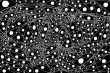 Black and white logically chaotic abstraction