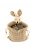 Easter Bunny with a full bag of coins