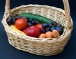 Vegetables and fruits in a basket