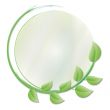 circle of green leaves