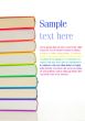 Stacks of colorful books - library concept