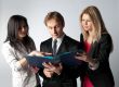 A team of business people