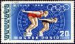 Swimming on post stamp
