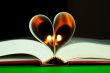 Open book laying on the table