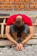 Man tied up with rope