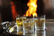 glasses and alcohol