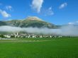 A town in clouds