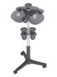 Salon trolley with spherical boxes
