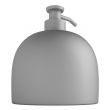 Bottle with a flat bottom frosted glass