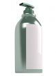 Green shampoo bottle