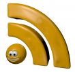 cartoon rss symbol