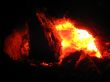 The flame in the furnace